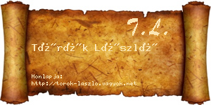 Török László névjegykártya